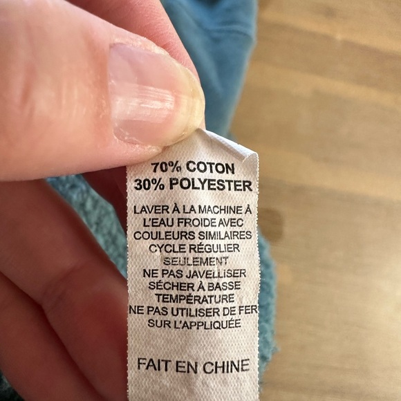 Glossier hoodie in blue green. Sporty, winter essential, holiday gift - Picture 8 of 10